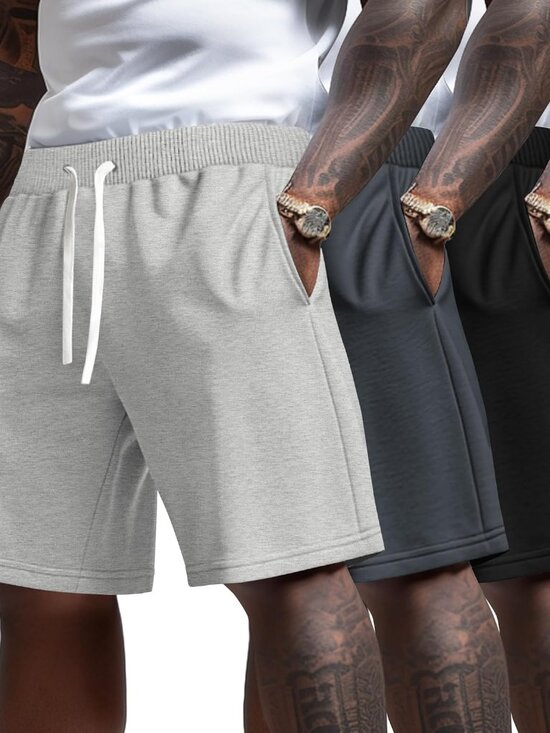 Other - 3 Pack Big and Tall Men's Sweat Shorts 9'' Plus Size Bermuda Drawstring Elastic